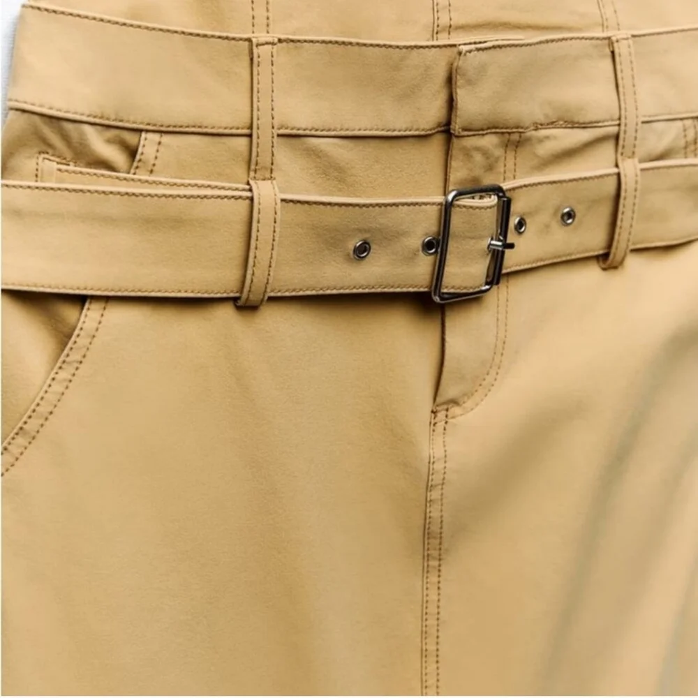 ZARA TAN STRAPLESS DRESS ✨️SIZE M✨️ - Picture 7 of 8